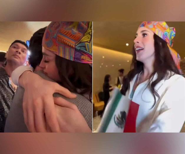 Con matracas y Cielito lindo, Fátima Bosch es recibida en Bangkok Con matracas y Cielito lindo, Fátima Bosch es recibida en Bangkok