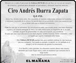 Hasta siempre Ciro Ibarra Zapata