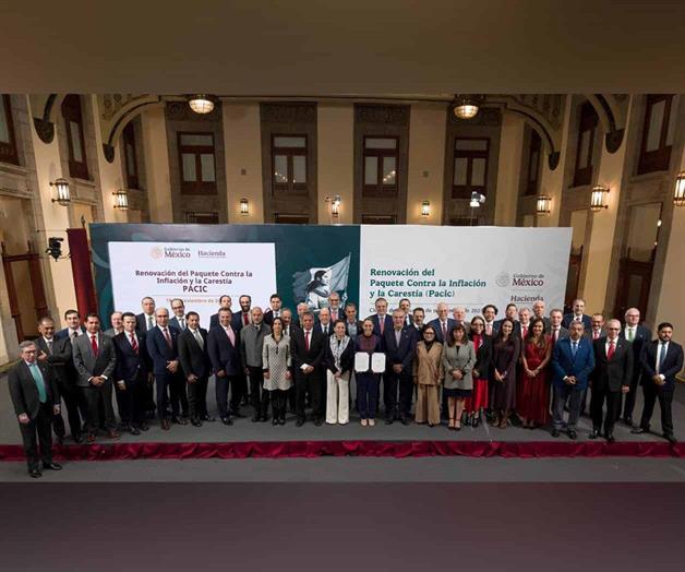 Firman Sheinbaum e IP renovación del PACIC Firman Sheinbaum e IP renovación del PACIC