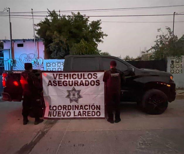 Localizan en Nuevo Laredo camioneta con reporte de robo en el extranjero Localizan en Nuevo Laredo camioneta con reporte de robo en el extranjero