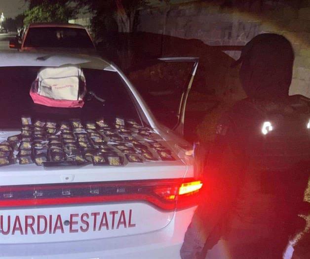 Aseguran más de 100 bolsas con droga en Matamoros Aseguran más de 100 bolsas con droga en Matamoros