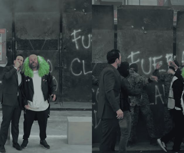 Brozo y Loret visitan el Zócalo entre petardos y vallas del bienestar Brozo y Loret visitan el Zócalo entre petardos y vallas del bienestar