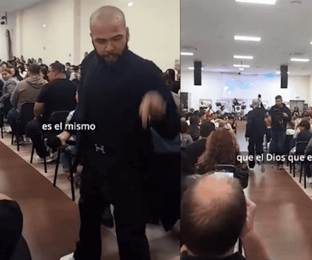 Dani Alves reaparece como predicador en una iglesia en España Dani Alves reaparece como predicador en una iglesia en España