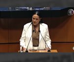 Comparece Ariadna Montiel Reyes en el Senado