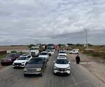 Productores del Valle de San Fernando, bloquean por cuarto día consecutivo la carretera federal Victoria-Matamoros