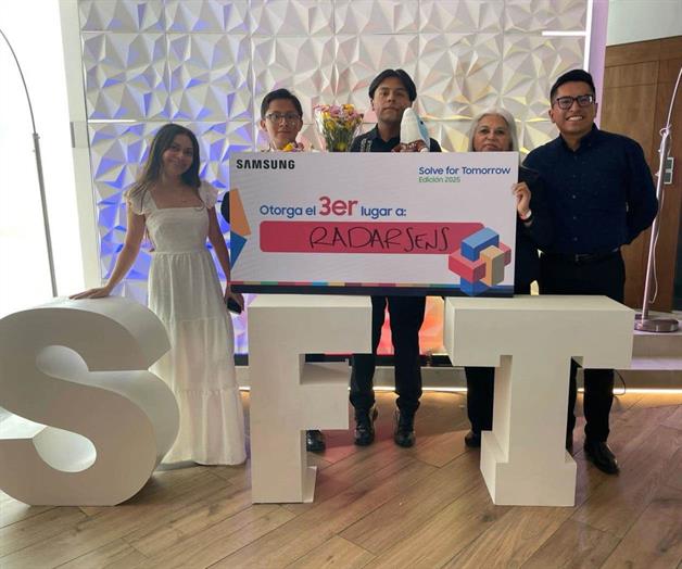 Ganan tercer lugar en el certamen Samsung Solve