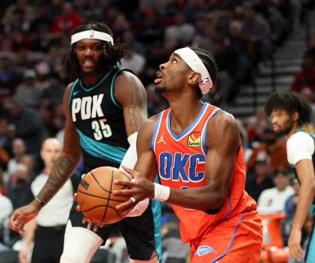 Vence Thunder a Trail Blazers