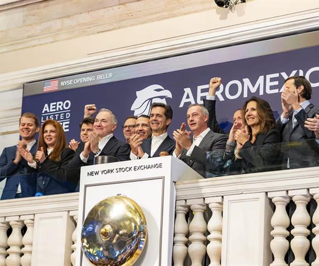 Aeroméxico aterriza en la Bolsa de Nueva York Aeroméxico aterriza en la Bolsa de Nueva York