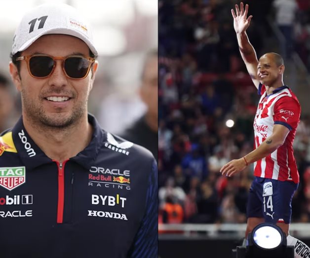 Checo Pérez apoya a Chicharito tras el penalti fallado con Chivas Checo Pérez apoya a Chicharito tras el penalti fallado con Chivas