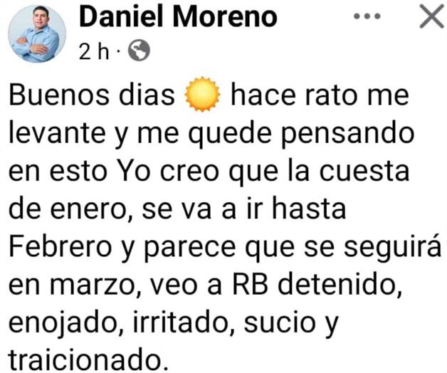 Polémico post de alcalde suplente