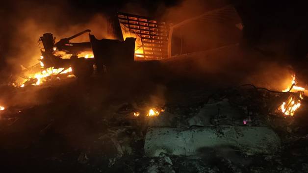 Choque e incendio de tráileres deja saldo mortal en carretera Tampico-Victoria