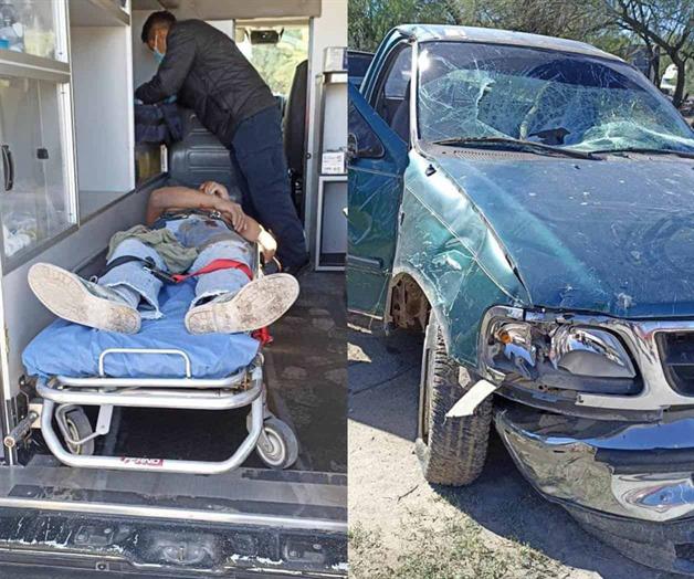 Volcadura deja un hombre herido en Río Bravo