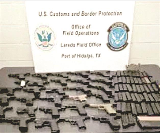 Interceptan armas y cargadores en cruce internacional Anzaldúas