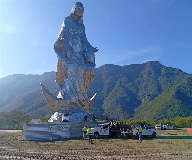 Protección Civil realiza inspección en escultura Virgen de la Misericordia en El Chorrito Protección Civil realiza inspección en escultura Virgen de la Misericordia en El Chorrito