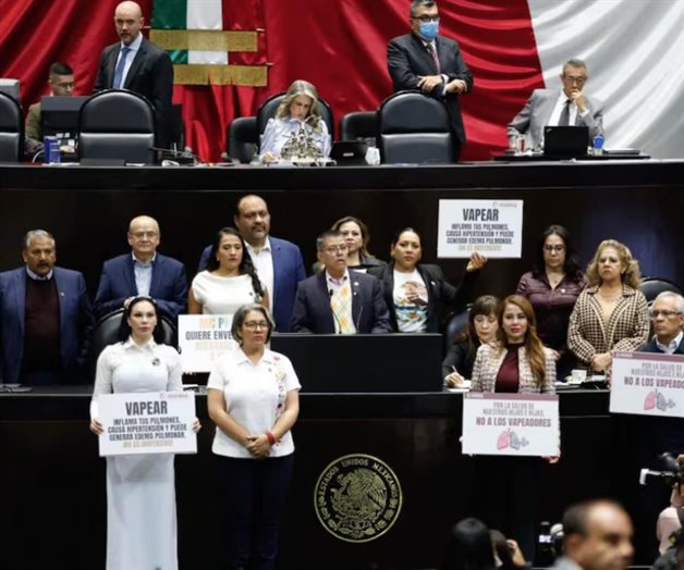 Con corrección, Morena aprueban ley para prohibir vapeadores