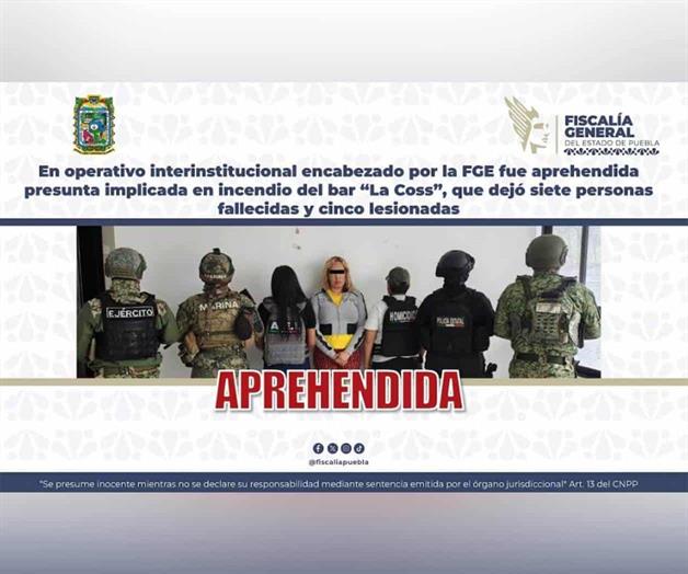 Detienen a mujer presuntamente involucrada en ataque incendiario Detienen a mujer presuntamente involucrada en ataque incendiario