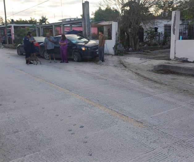 Conductor choca contra carros estacionados en Río Bravo Conductor choca contra carros estacionados en Río Bravo