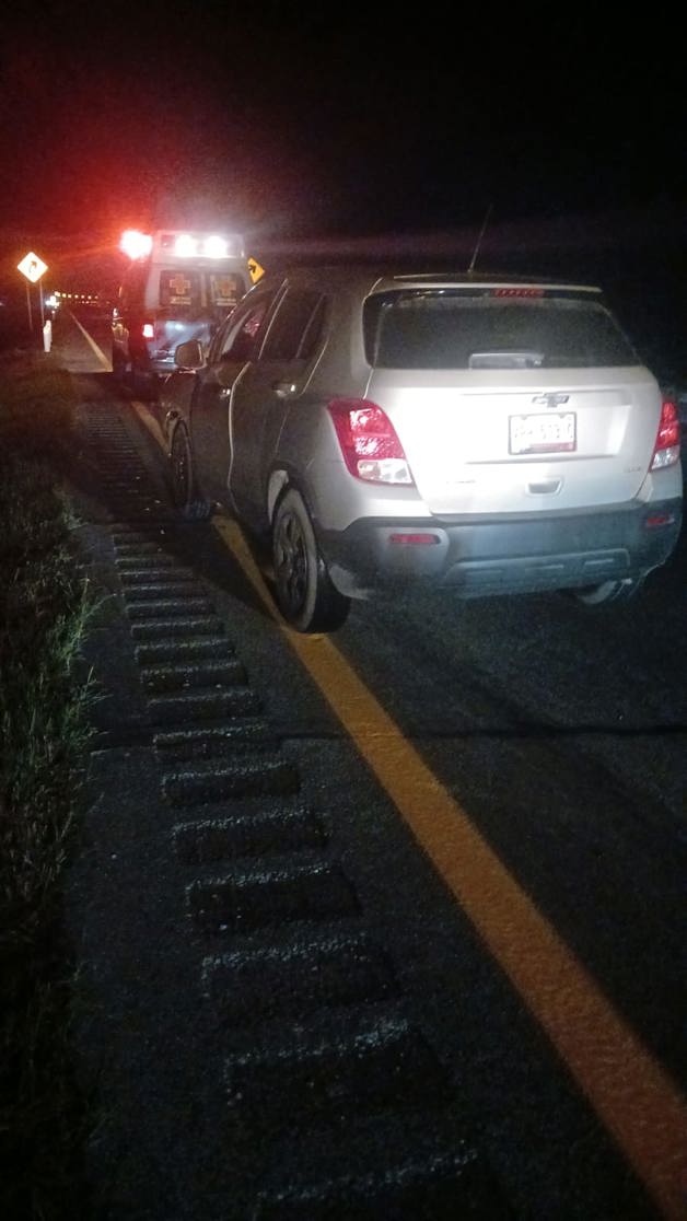 Conductor choca contra becerro en la Matamoros-Reynosa Conductor choca contra becerro en la Matamoros-Reynosa
