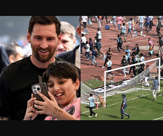 Lionel Messi desata caos en su visita a India Lionel Messi desata caos en su visita a India