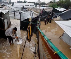 Tormenta Byron golpea a Gaza ya devastada
