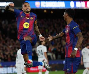 Raphinha anota dos en victoria del Barsa 2-0 ante el Osasuna Raphinha anota dos en victoria del Barsa 2-0 ante el Osasuna