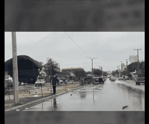 Lluvias afectan a comerciantes de tianguis en Reynosa
