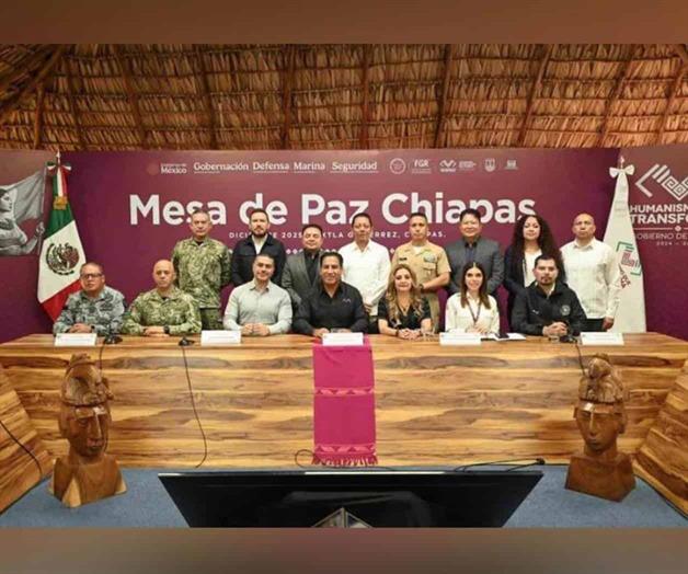 Harfuch encabeza mesa de seguridad en Chiapas Harfuch encabeza mesa de seguridad en Chiapas