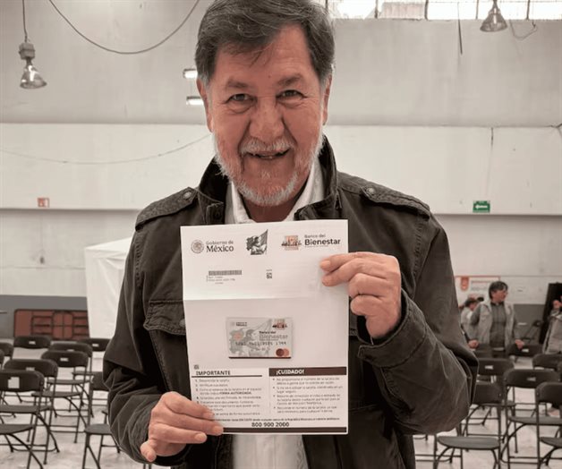 Senador Noroña muestra su Pensión del Bienestar en redes sociales Senador Noroña muestra su Pensión del Bienestar en redes sociales