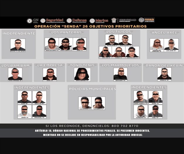 Operación Senda en Edomex: 137 inmuebles asegurados Operación Senda en Edomex: 137 inmuebles asegurados