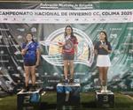 Se cuelga tres medallas en el nacional de natación Se cuelga tres medallas en el nacional de natación