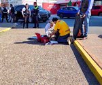 Ciclista herido al ser arrollado por una camioneta en el boulevard Miguel Hidalgo