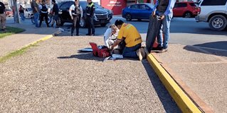 Ciclista herido al ser arrollado por una camioneta en el boulevard Miguel Hidalgo