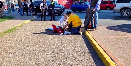 Ciclista herido al ser arrollado por una camioneta en el boulevard Miguel Hidalgo