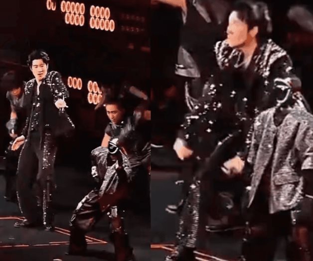 Con robots acr&oacute;batas, el cantante chino Wang Leehom sorprende