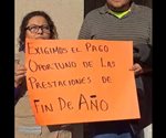 Protestan empleados del ITEA por retraso en vales de fin de a&ntilde;o