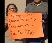 Protestan empleados del ITEA por retraso en vales de fin de a&ntilde;o