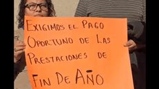 Protestan empleados del ITEA por retraso en vales de fin de a&ntilde;o">