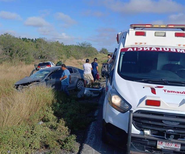 Choque deja a dos heridos