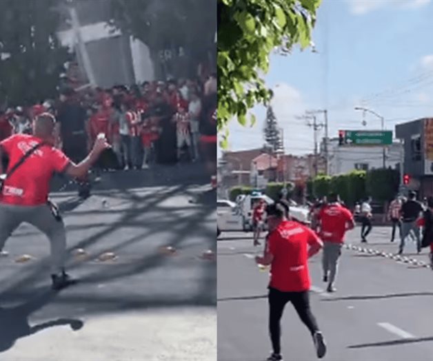 Afici&oacute;n de Irapuato y Chivas desatan ri&ntilde;a afuera de estadio