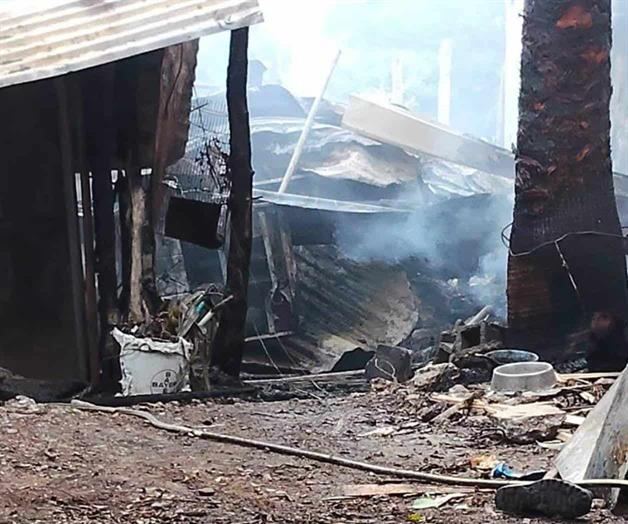 Muere abuelito en un incendio