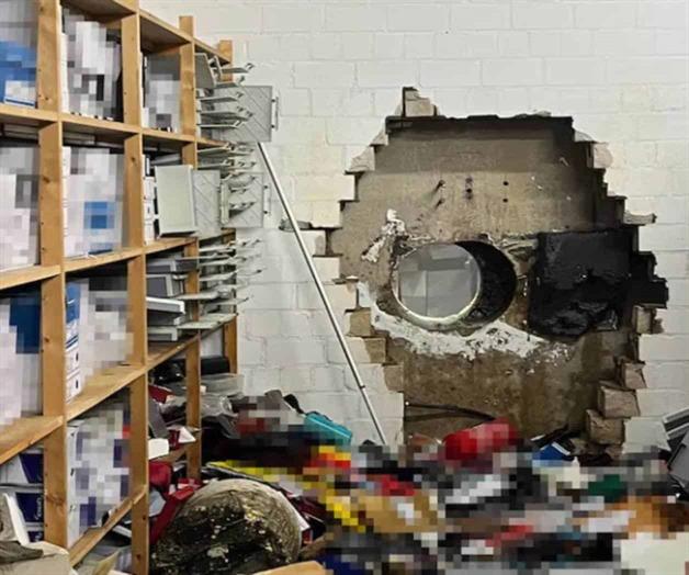 Por un boquete roban banco en alemania Por un boquete roban banco en alemania