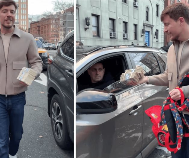 Sorprende regalando dinero