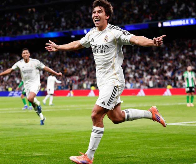 Con Mbapp&eacute; lesionado, el delantero del Real Madrid Gonzalo Garc&iacute;a brilla con un triplete