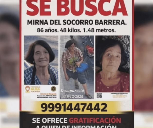 Continúa búsqueda de maestra Mirna Barrera en Yucatán Continúa búsqueda de maestra Mirna Barrera en Yucatán
