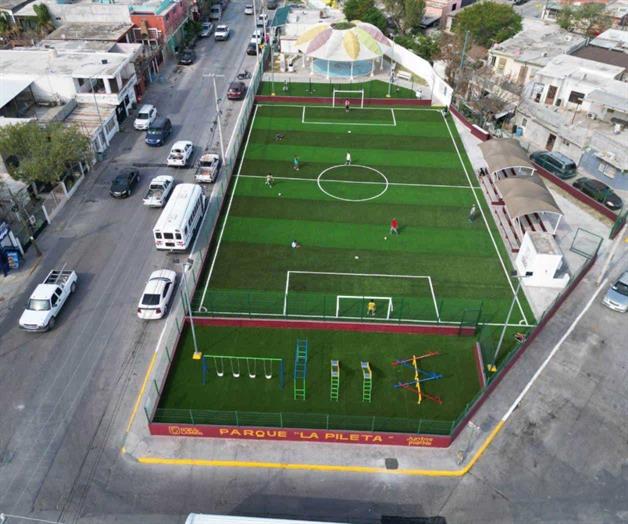 Entregan parque en Nuevo Laredo