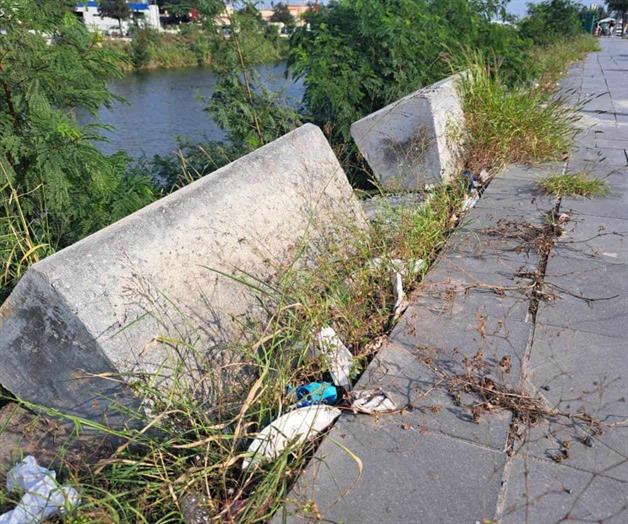 Parque Lineal Anzald&uacute;as muestra severos da&ntilde;os