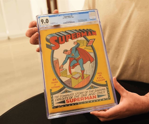Venden raro ejemplar del comic de Superman en 15 millones de d&oacute;lares