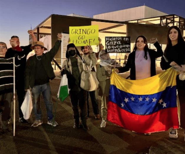 Marchan en Hermosillo contra intervenci&oacute;n de EU en Venezuela