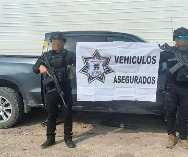 Asegura GE armas y camioneta