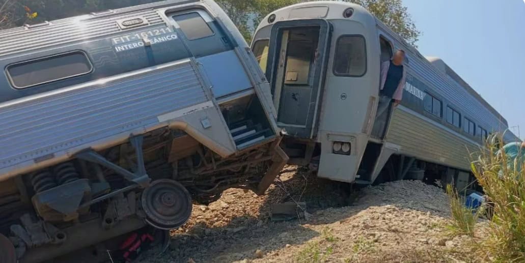 Indagan descarrilamiento del Tren Interoceánico Indagan descarrilamiento del Tren Interoceánico